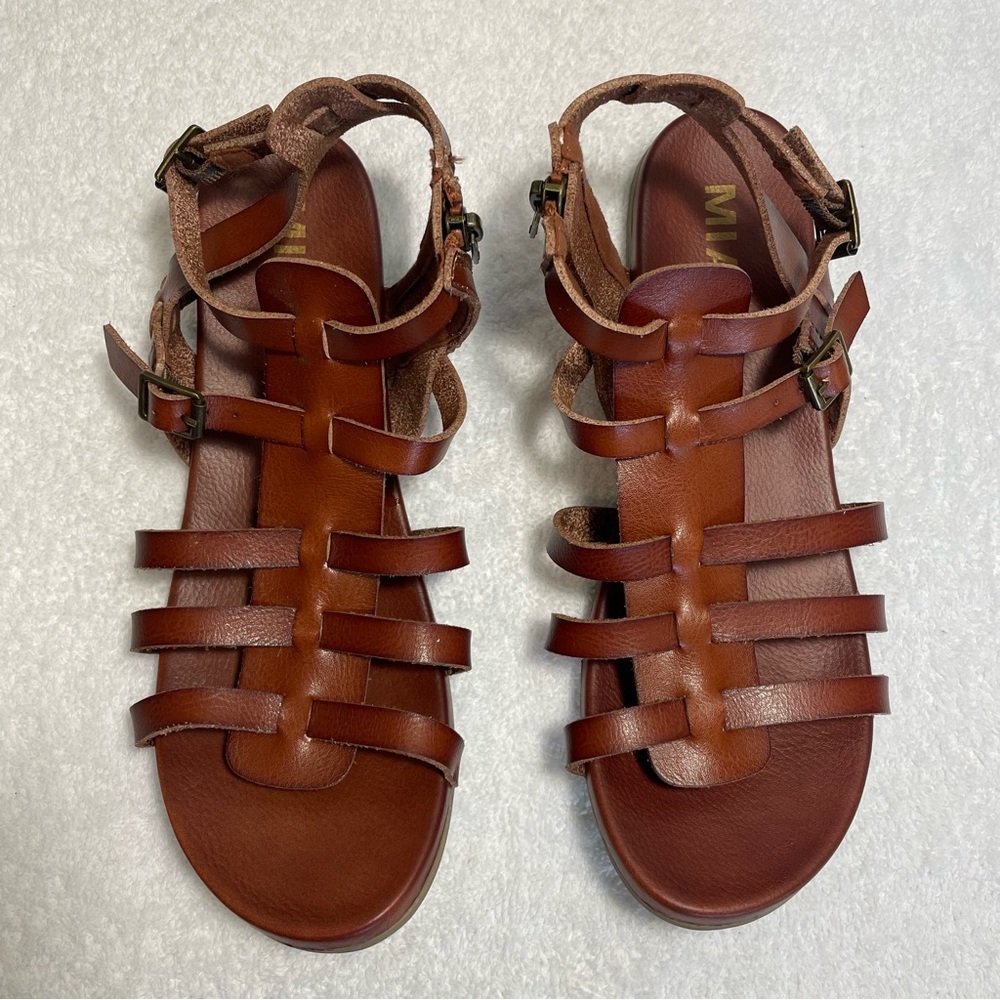 MIA Romma Sandals Cognac Brown Color - Picture 3 of 9